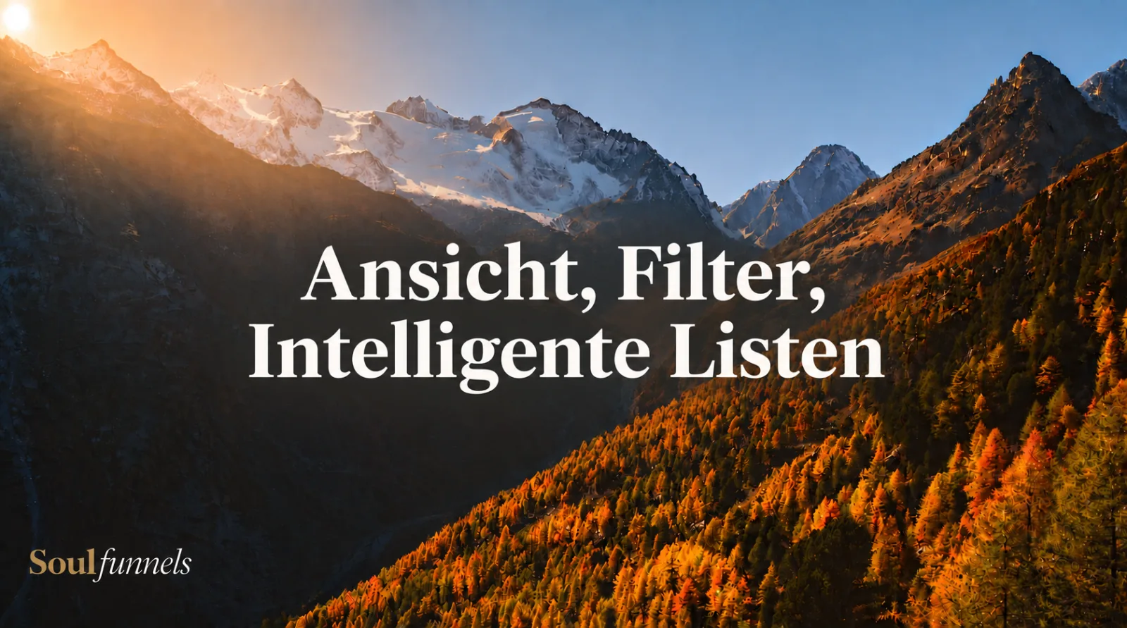 Ansicht, Filter und Intelligente Listen